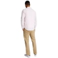 thumbnail image 4 of Camisa Tommy Hilfiger para hombre, manga larga, Oxford, a rayas, rosa, L, 4 of 5