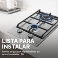 thumbnail image 4 of AVERA Parrilla de gas LP &oacute; Natural, 2 quemadores con sensores de seguridad fallo de llama, Superficie de acero inoxidable 31 cm y soportes de hierro fundido, Incluye manguera y espreas | AI, 4 of 8