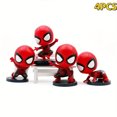 thumbnail image 5 of UME Marvel Avengers Spider-Man 4-Piece Figurine Set - Authentic PVC Spiderman Poses Collection for Classroom Decorations & Birthday Cake Toppers, 5 of 5
