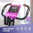 thumbnail image 4 of Wonder Maxi Folding Upright Exercise Bike Magnetic Fitness Workout Bike up to 440 lbs for ​Home Gym (Purple), 4 of 6