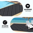 thumbnail image 4 of BSHAPPLUS® 9x18ft Outdoor Patio Rug, Waterproof Reversible Boho Geometric Plastic Straw Rug, UV Fade Resistant Portable Outdoor Carpet with Carry Bag & Stakes for RV Camping Deck Beach Balcony, 4 of 9
