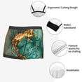 thumbnail image 3 of Balery Emerald Color Gold Marble Calzoncillos bóxer para hombre, ropa interior de algodón suave y transpirable con cinturilla de nailon-XX-Large, 3 of 5