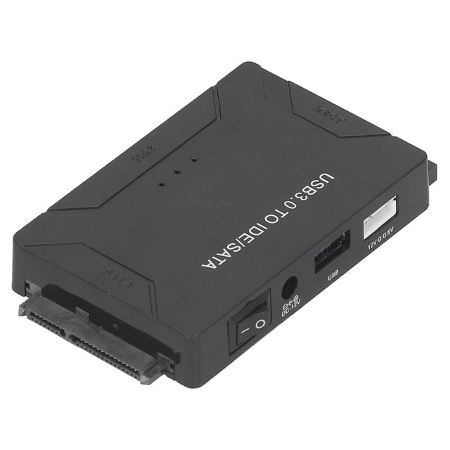 Kit adaptador de disco duro externo USB 3.0 a IDE SATA, cable de 2,5 in/3,5 in, enchufe de 100 a 240 V para EE. UU.