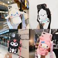 thumbnail image 2 of Para Samsung Galaxy S7 Edge S8 S9 S10 S20 S21 S22 S23 Ultra FE Melody Kuromi Wallet Funda de TPU suave xuanjing  unisex, 2 of 2