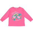 thumbnail image 3 of Inktastic Nana Loves Me Girls Granddaughter Girls Long Sleeve Toddler T-Shirt, 3 of 5