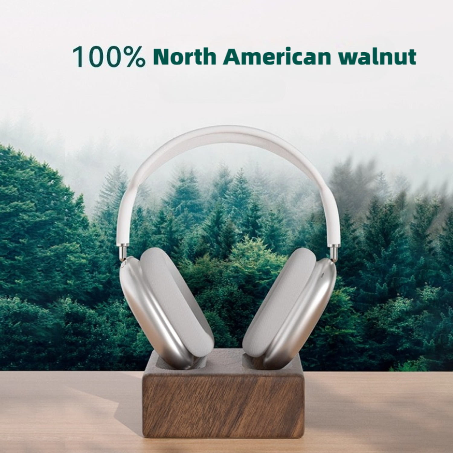 Magnetic Wireless Charging Dock for AirPods Max, Charging Stand with Sleep Mode Headphone Holder