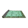 thumbnail image 2 of Ahgly Company Indoor Rectangle Abstract Turquoise Blue Modern Area Rugs, 5' x 8', 2 of 4
