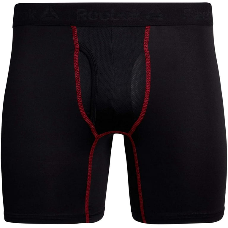 Reebok Men s Underwear Performance Boxer Briefs with Fly Pouch 4
