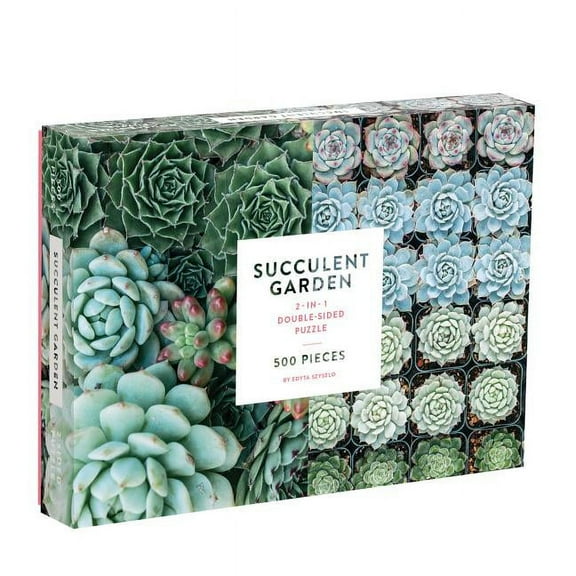 Galison - Succulent Garden - 2-Sided - 500 Piece Jigsaw Puzzle