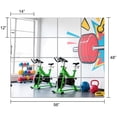 thumbnail image 3 of Espejo Ruomeng Home Gym montado en la pared, 14 x 12 pulgadas, 16 unidades, 3 of 8