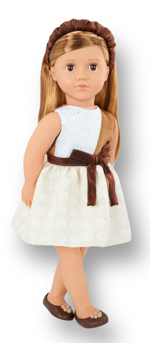 Our Generation Shelby 18 Inch Fashion Doll - Scented Headband - Blonde Hair and Brown Eyes