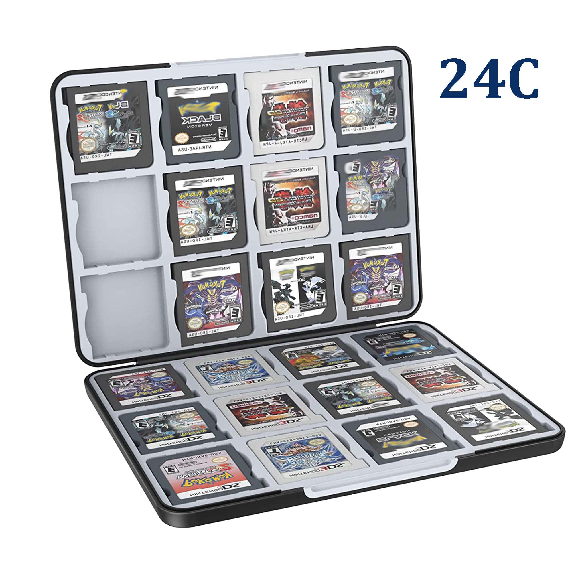  HEIYING Card Case for Nintendo 3DS 3DSXL 2DS 2DSXL DS DSi,Portable  3DS 2DS DS Game Cartridge Holder Storage with 24 Game Card Slots. : Video  Games