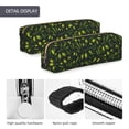 thumbnail image 4 of Fotbe Green Branch Olive Estuche para Lápices de Cuero con Estampado, Estuche con Cremallera Resistente, Organizador Compacto y Elegante para Papelería, 4 of 7