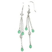 Silver Earrings Makes Unique Engagement Gifts For Women, Pear Shape Fashion Sterling Silver Earrings