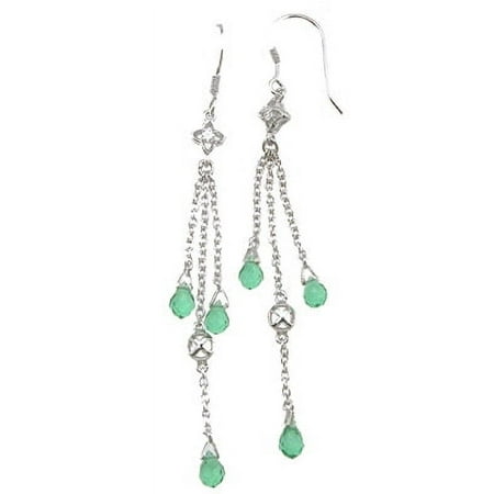 Silver Earrings Makes Unique Engagement Gifts For Women, Pear Shape Fashion Sterling Silver Earrings