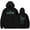 Black, variant on Ericdoa Merch Unisex Fleece Pullover Hoodie Autumn Winter 2025 With Kangaroo Pocket