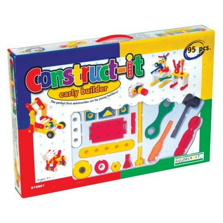 Guidecraft Construct-It Early Builder - 95 Pieces