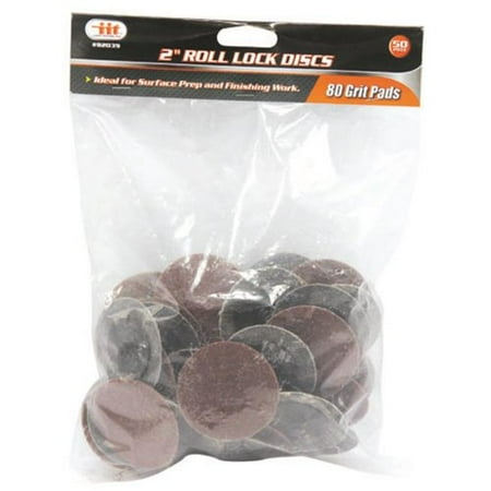 

IIT 82039 80 Grit 2 Roll Lock Sanding Discs (50 PC )