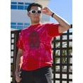 thumbnail image 2 of Outline Zodiac Sign Scorpio Tie Dye Crystal Men -Image by Shutterstock, Male Large, 2 of 4