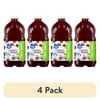 (4 pack) Great Value Cranberry Grape 100% Juice, 64 fl oz