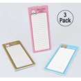thumbnail image 4 of Inkdotpot Pack of 3 Magnetic Fridge To-Do List Notepads- Magnetic Memo Pads For Refrigerator-(50 Sheets Each)-NY, 4 of 7