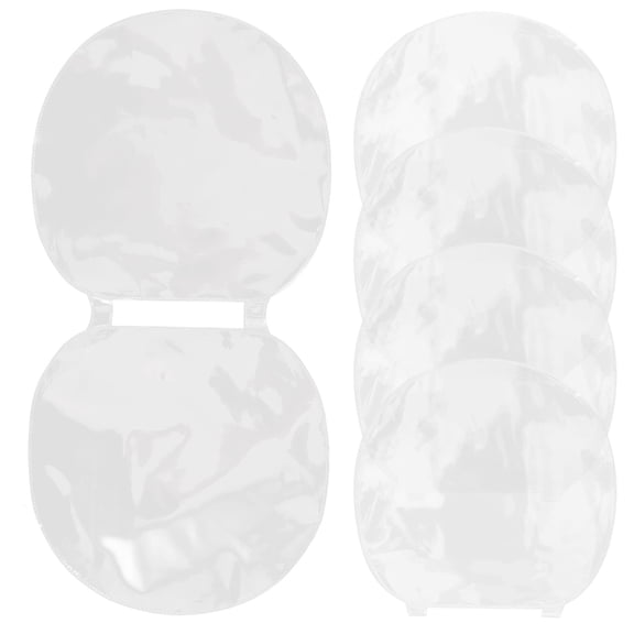 BESTOYARD 5Pcs PVC Adhesive Table Tennis Racket Protection Film Transparent Design