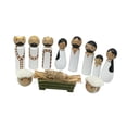 thumbnail image 4 of Juego de estatuas de madera para la natividad del nacimiento de Jesús en miniatura, decoración navideña para el hogar, dormitorio, fiesta interior y, 4 of 9