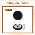 thumbnail image 2 of Uxcell 15 Paquete Botón Cubierto de Tela, 15mm 24L Botones Redondos de Costura con Vástago de Metal para Abrigo, Vestido, Suéter, Sombreros, Manualidades, Negro, 2 of 7