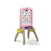 Step2 Plastic All Around Art & Letter Easel for 2 with Magnetic Letter Set, Pink