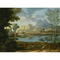 thumbnail image 3 of Nicolas Poussin 14x11 Black Modern Framed Museum Art Print Titled - Landscape with a Calm, 3 of 5
