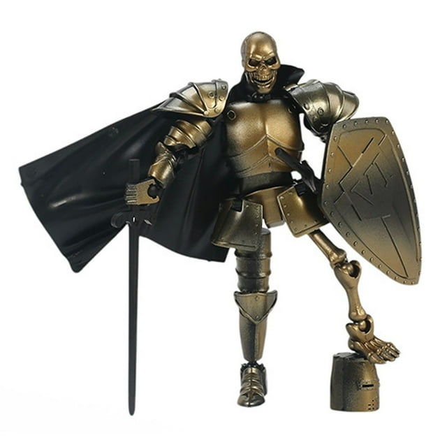 Desktop Ornament Action Figure Set Skeleton Action Figures Collectible DIY Assembly Required for Living Room Bedroom