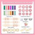 thumbnail image 3 of Diy Colourful Clay Pasta Machine  Kid Pretend Play Simulation Hamburg Machine Set for Girl Toys Gift, 3 of 13