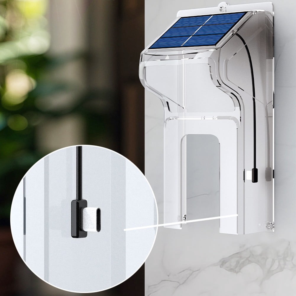 Leke Solar Rain Cover for Wireless Doorbell Solar Charging 215*115mm