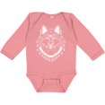 thumbnail image 3 of Inktastic Tribal Wolf Head Boys or Girls Long Sleeve Baby Bodysuit, 3 of 5
