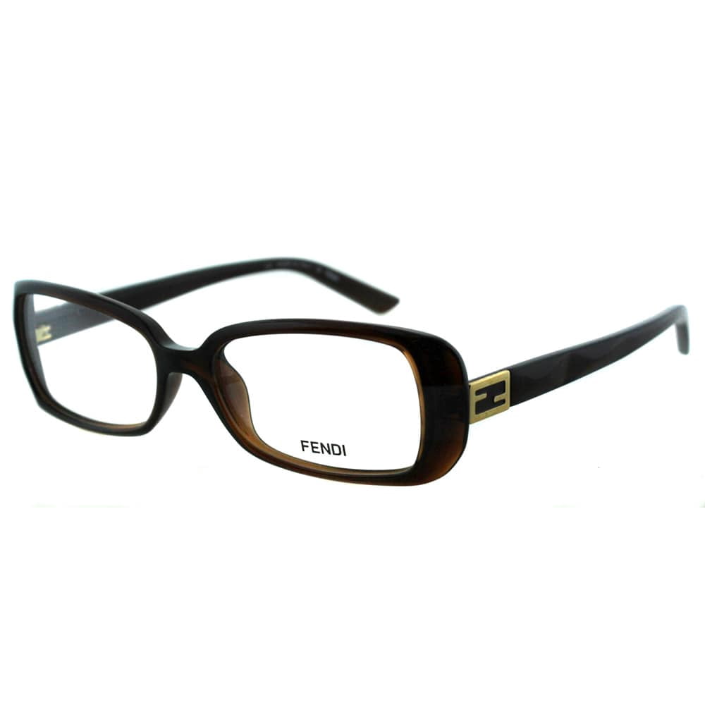 Fendi Women's FE 898 209 Brown Plastic Rectangle Eyeglasses - Walmart