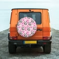 thumbnail image 6 of Sikiie Funny Panda Draws A Heart PVC Leather Spare Tire Wheel Cover Spare Tire Cover, for Car Truck SUV Camper Trailer Universal Fit(14-17in)-16 inch, 6 of 6