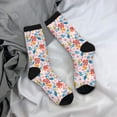 thumbnail image 5 of KLL Floral Ditsy Print Cool Socks Men's Women's Crew Socks Funny Crazy Novelty Stockings, 5 of 6