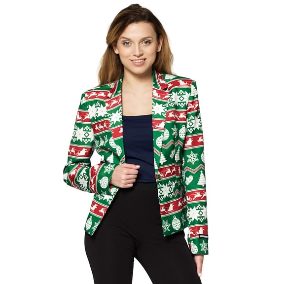 WMNS Christmas Green Nordic Jacket