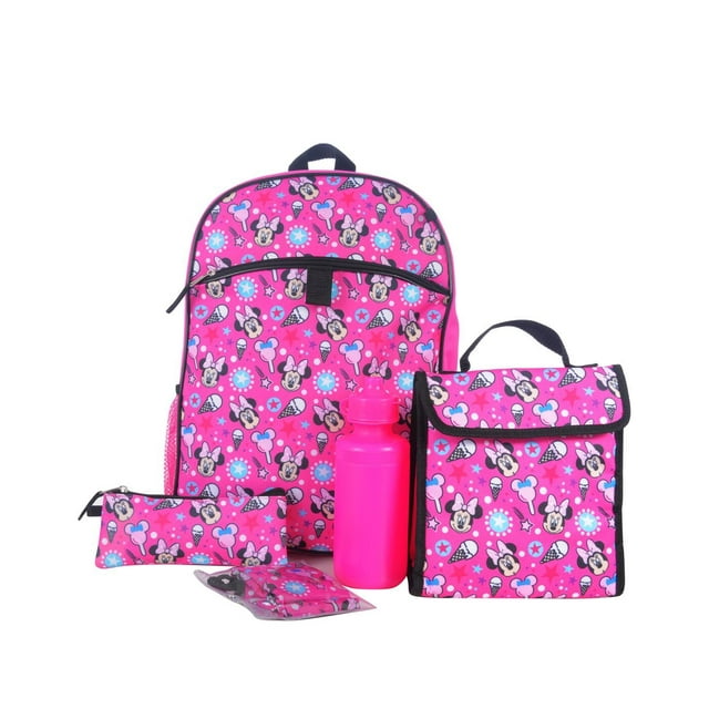 Disney Minnie Mouse 5 Piece Backpack Set