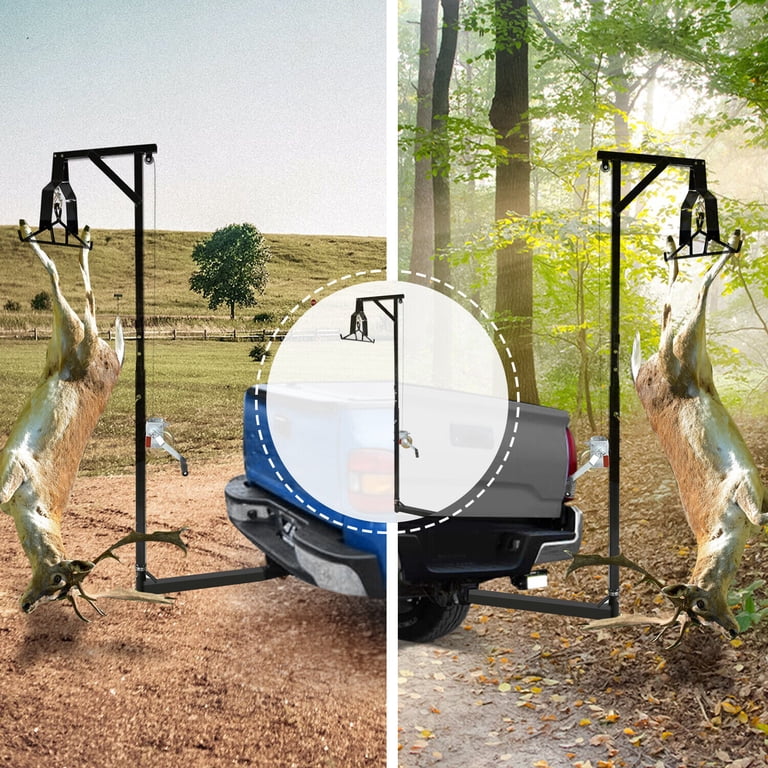 AUSCAMOTEK Gambrel For Deer Hoist Truck Hitch Tree Mounted