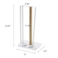 thumbnail image 7 of Yamazaki Home Paper Towel Holder, White, Steel + Wood, No Assembly, 7 of 7