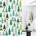 thumbnail image 4 of Christmas Tree Shower Curtain Green Christmas Tree New Year and Merry Christmas Polyester Fabric Bathroom Shower Curtain 72X72 Inches with 12pcs Hooks, 4 of 5