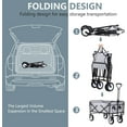 thumbnail image 5 of Wubio Collapsible Wagon,Portable Folding Wagon Garden Cart Outdoor Utility Grocery Wagon for Shopping, Beach, Camping, Sports, Picnic (Grey), 5 of 9
