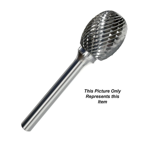SE-6 Oval/Egg Shape 5/8" Diameter Carbide Burr Double Cut