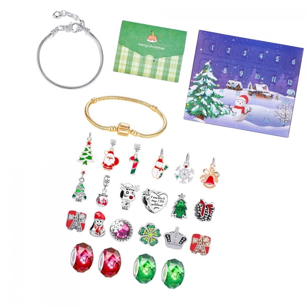 de Calendario de Adviento de Navidad de fabricación de s DIY Charm 24 días para Estilo E Zulema Calendario de adviento