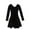 Black, variant on GYRATEDREAM Girls Ballet Leotards with Skirt Long Sleeve and Bow-Cross Back Dance Gymnastic Ballerina Outfit Dress Tutu Dress for 3-10 Years