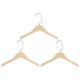 thumbnail image 1 of 3uds Perchas de madera Unique Bargains Traje 320mm Longitud Redondo Cabeza Antideslizante, 1 of 7