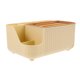 thumbnail image 3 of Caja de pañuelos multifuncional, dispensador de pañuelos, organizador de mesita de noche, servilletero con compartimentos para mesa, 3 of 8