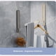 thumbnail image 2 of Matsuzay Percheros plegables con puertas extensibles y ganchos, organizador de estilo con rebaje metálico para puerta. Almacenamiento y organización del hogar Estilo gancho blanco, 2 of 6