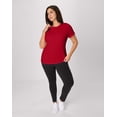 thumbnail image 5 of Hanes Just My Size Women’s Cotton Crewneck T-Shirt (Plus ) Deep Red 2X, 5 of 5